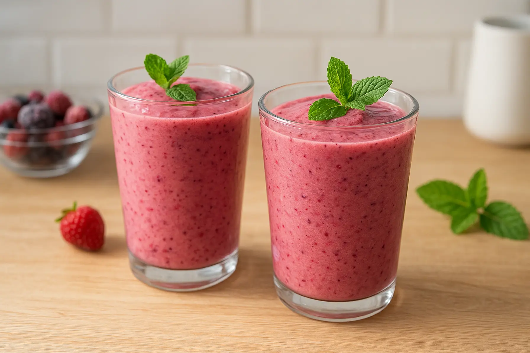 Bærslush med yoghurt