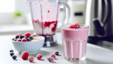 Blød bær- og yoghurtshake