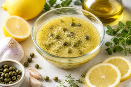 Citronvinaigrette med kapers