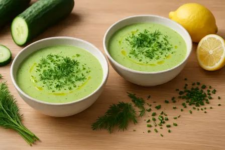 Kold agurkesuppe med dild