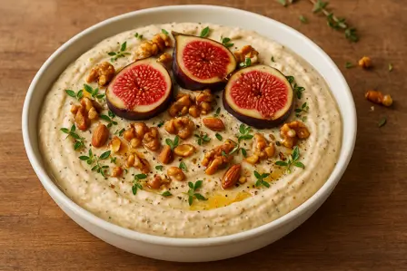 Kold figen- og ricottacreme