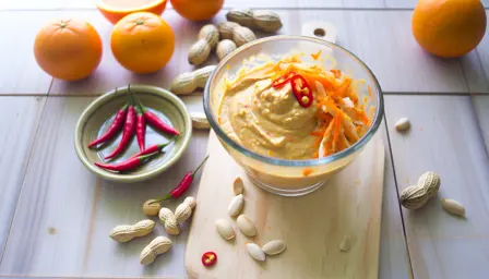 Peanutbutter med appelsinkimchi