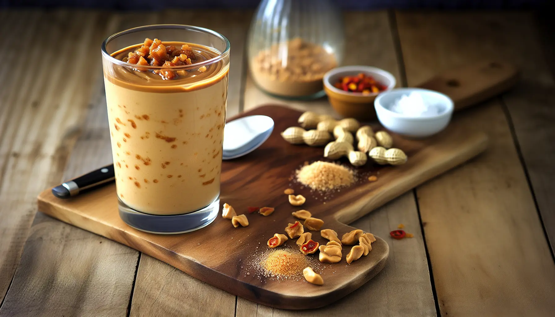 Peanutbutter med karamel og chiliknas