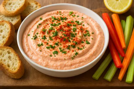 Røget paprika- og feta dip