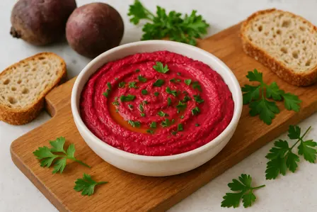 Smørbar linse- og rødbedecreme