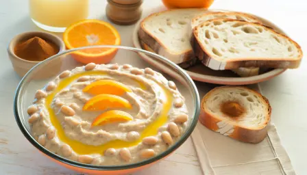 Sød appelsin- og bønnecreme til brød