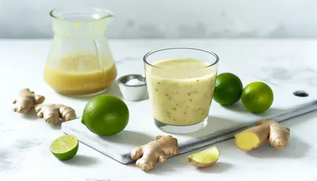 Syrlig ingefær- og limevinaigrette