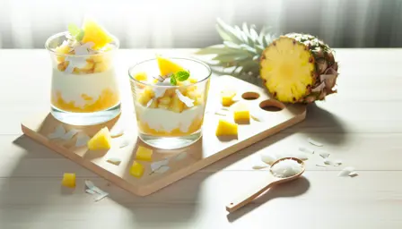Tropisk ananas- og kokoscreme
